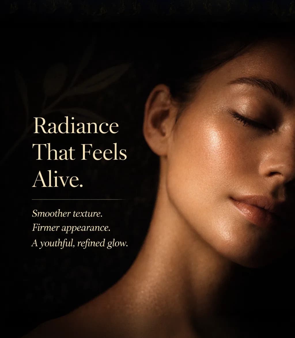 Radiance skincare campaign frame